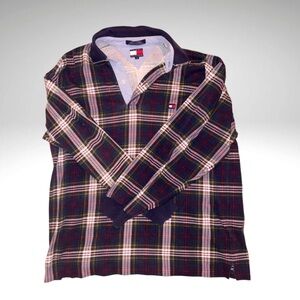 Tommy Hilfiger Plaid Rugby Shirt – Size L